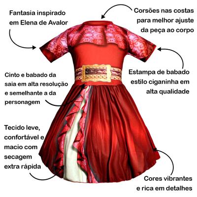 Fantasia da princesa store elena de avalor