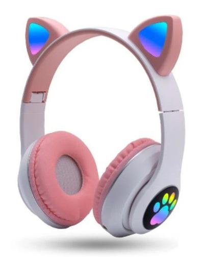 Fone Orelha De Gato Headphone Gatinho Com Led Fone Bluetooth Dobrável -  E_IDEIAS ONLINE