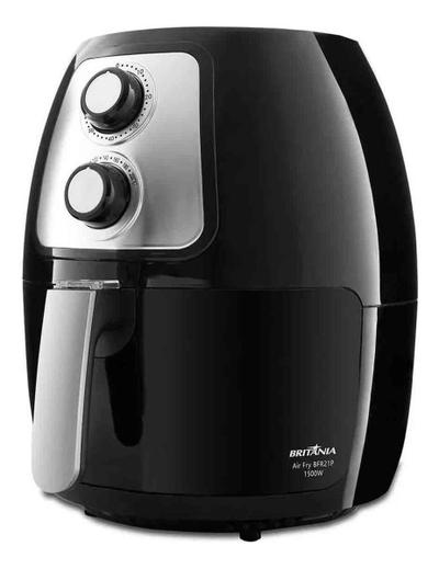 Fritadeira Air Fryer Britânia 5 Litros Antiaderente 1500W Preto