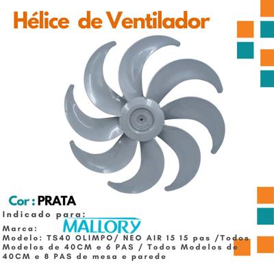 Ventilador peças 40cm Malory - Áudio, TV, vídeo e fotografia