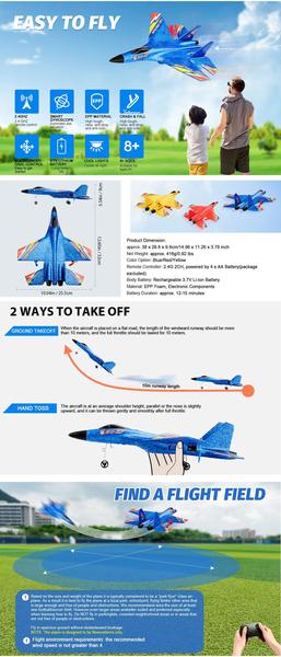 Avião de Controle Remoto Elétrico Caça F-22