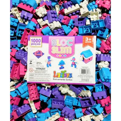 Blocos De Montar 1000 Peças Brinquedo Infantil Didático Pro