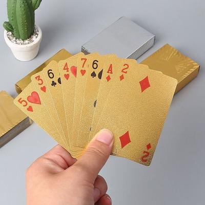 Baralho Dourado Ouro Jogos Poker Truco Paciencia Resistente a Agua 54 Cartas  Gold 24k Profissional Verso Dólar - Online - Baralho - Magazine Luiza