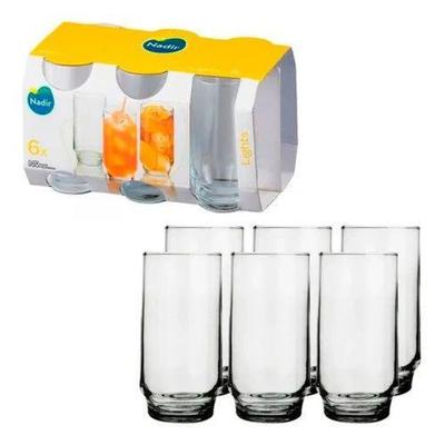 Jogo De Copo Vidro Oca 300ml C/6 Peças Nadir 7729 em Promoção na