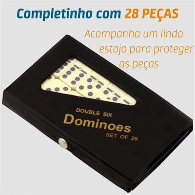 Jogo De Dominó 28 Peças Com Estojo - Imporiente