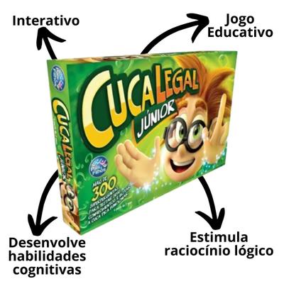 Jogo de tabuleiro infantil cuca legal junior pais e filhoPais e