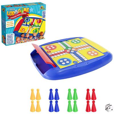 Jogo Infantil De Tabuleiro Dama E Ludo Com 2 Tabuleiro Nig