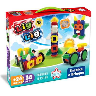 Jogo Para Criança 38 Peças Brinquedo de Montar Big Star, Magalu Empresas