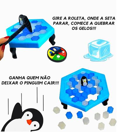 Jogo do Pinguim Numa Fria Quebra Gelo Brinquedo Interativo