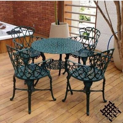 Mesa Lateral Exterior C/G - Alumínio Fundido Cobre | Para Jardim E Pátio