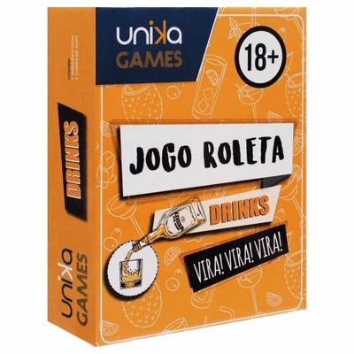 Jogo Roleta Shot Beber Drink Diversão Laranja E Preto