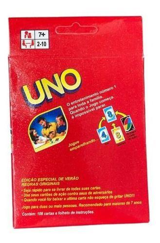 Jogo De Cartas Uno Original Copag Mattel 114 Cartas - Deck de