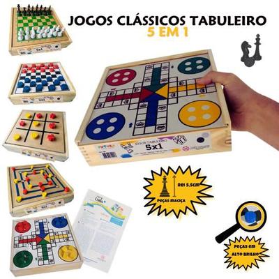 Jogo Tabuleiro de xadrez e dama Educativo Pais e filhos com 34,8