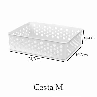 Kit 6 Cesta Organizadora Rattan Gaveta Armário Bebe Comoda