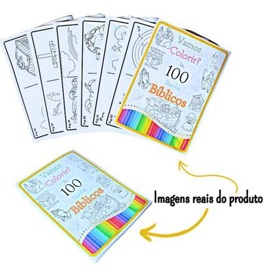 Kit 100 Desenhos Para Colorir em Folha A4 - 2 por folha, desenhos  aleatórios, pintura, desenhos para pintura