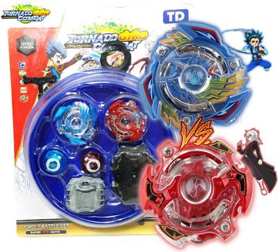 Lançador de Beyblade Corda B-119 com Rotação Dupla Azul