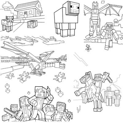 Kit 50 Desenhos Infantil Para Colorir Minicraft Envio Imediato