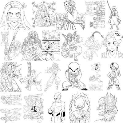 Desenhos de Tanjiro Demon Slayer para Colorir e Imprimir 