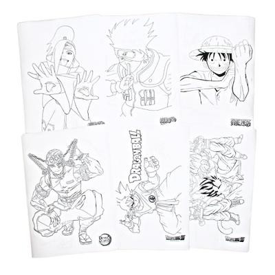 100 Desenhos Para Pintar e Colorir Demon Slayer Folhas A4 Sulfite