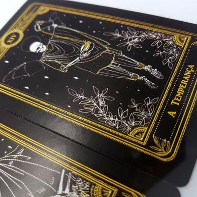 Jogo Cartas Baralho O Tarot Negro 22 Cartas Manual Promoção