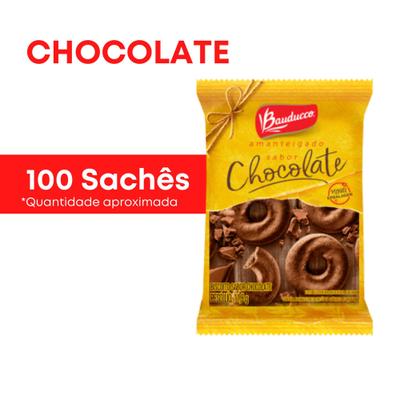 Kit Biscoito Sachê Bauducco Choco + Leite+