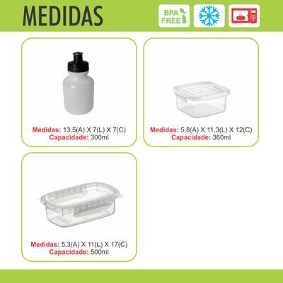 Lancheira Infantil Térmica Masculina Escolar Lanches e Suco - CK Presentes  Bolsa Térmicas