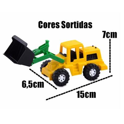 Kit Caminhão Trator Bois Animais Fazenda Brinquedo Infantil