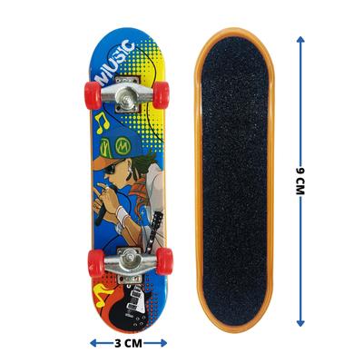 Kit 2 Skate Metal De Dedo Brinquedo Com Chavinha Acessórios