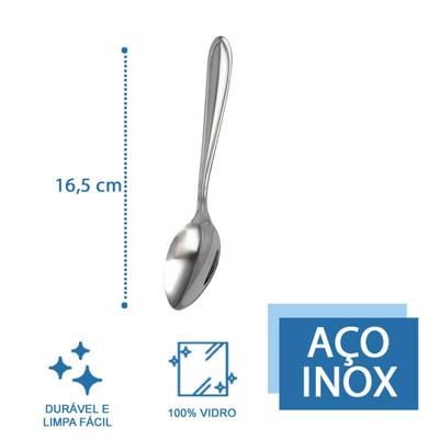Jogo de Garfo, Faca e colher em Inox 48 Pçs Bar Restaurante