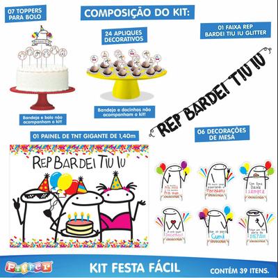 Kit Festa Fácil Flork Meme Aniversário Criança Infantil, Magalu Empresas
