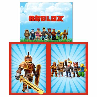 Kit Festa Pronta Roblox Completa com Decoração e Lembrancinha