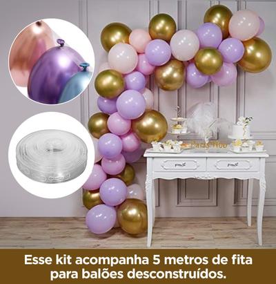 Kit Display De Mesa + Painel Festa Infantil Roblox Feminino
