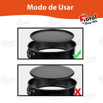 Jogo 3 Formas Assadeiras Para Bolo Torta Com Fundo Removível