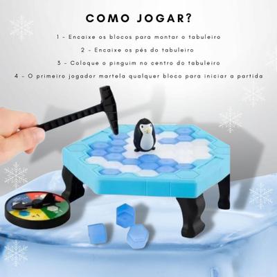 Jogo Pinguim Quebra Gelo Numa Fria De Mesa Interativo Roleta - Tem