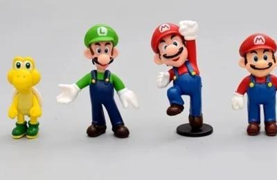 Boneco Luigi Super Mario Bros Nitendo Miniatura Grande Original