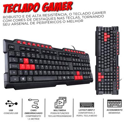 Kit Mobilador Gamer Para Jogar Com Teclado e Mouse Freefire