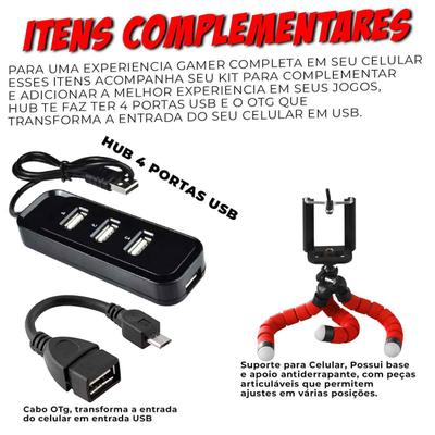 Kit Mobilador Gamer Jogar Ff No Celular Com Teclado e Mouse Jogue Igual  Sense TOP - VINIK - Kit Periféricos - Magazine Luiza