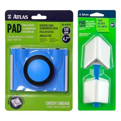 Kit Pads de Pintura 360° e 90° de Canto e Recortes com Refil