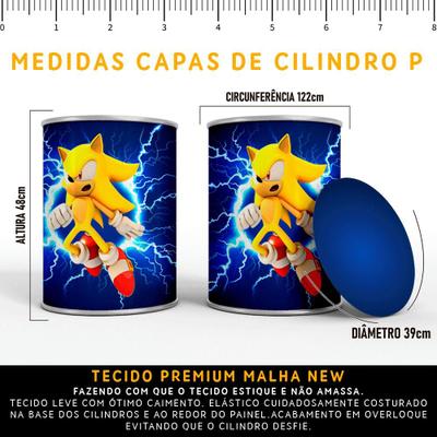 Kit Painel Sonic + 3 Capa Cilindro Veste Fácil