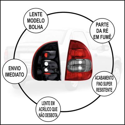 Lanterna Traseira Corsa Sedan 2000 A 2002 Classic 2003 A 2010 Fumê