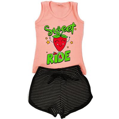 KIT Roupas De Crianças 5 Conjuntos de Verão Regatas De Menina