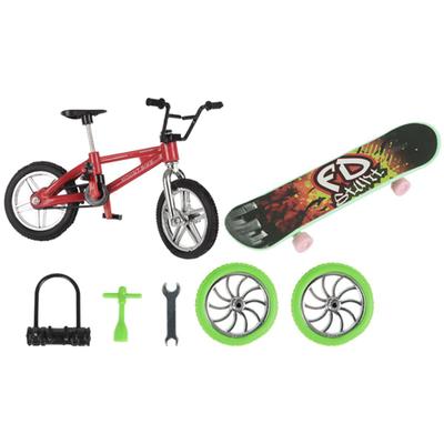 Kit 9 Skate De Dedo Radical E Pista Rampa Mdf Deck Brinquedo