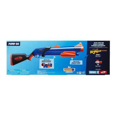 NERF Lançador Fortnite Pump SG, com Câmara de Recarga e 4 Dardos