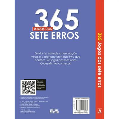 Livro 365 Jogos Divertidos Crianças Filhos Infantil Desenho