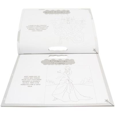 Livro Megapad - Colorir & Atividades com Adesivos: Princesas