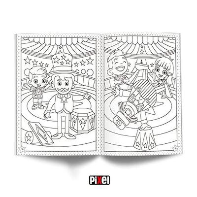 O livro de colorir Luccas e Gi no Circo - Loja Pixel - Editora Pixel