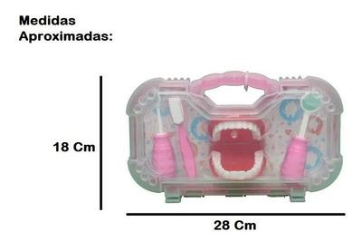 Maleta Kit Dentista Infantil Dentista 4 Peças Rosa Pakitoys :  : Brinquedos e Jogos