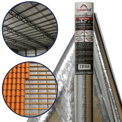 Manta Térmica Metalizada Dupla Face 1m x 10 25 50m2 Telhado