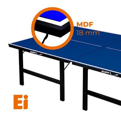 Mesa de Ping Pong / Tênis de Mesa Klopf MDF - 18 mm - Azul