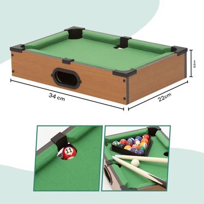 Mesinha de Sinuca Infantil Snooker Brilhar Com 02 Tacos